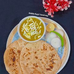 A picture of Paneer (Palak Paneer).