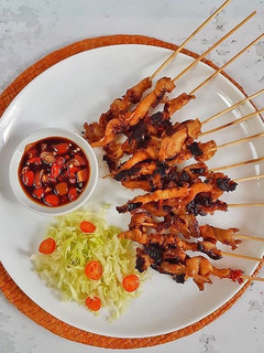 Foto resep Sate jamur bumbu kacang