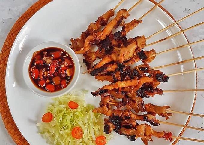 Resep Sate jamur bumbu kacang yang Bikin Ngiler