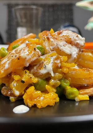 A picture of Shrimp & Chorizo Paella.