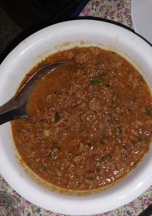 A picture of Minced meat #charityrecipy.