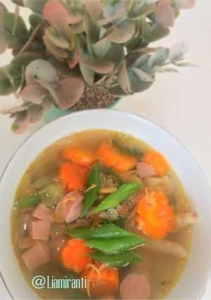 Foto resep Sup ayam sosis