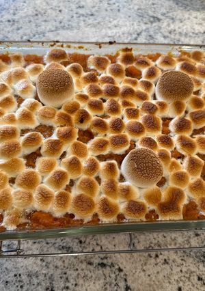 A picture of Classic Candied Sweet Potatoes for Thanksgiving.