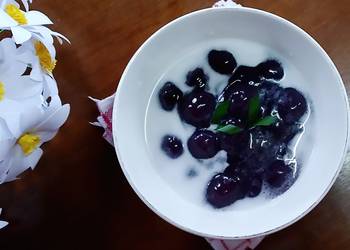 Resep Populer 24. BUBUR CANDIL / BIJI SALAK UBI UNGU Praktis Enak