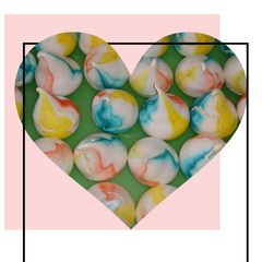 Rainbow Meringue Kisses A picture of Rainbow Meringue Kisses.
