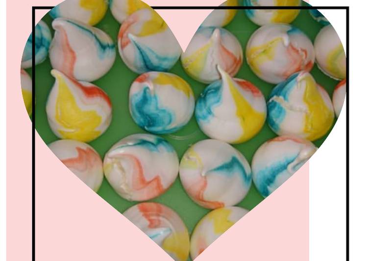 Recipe of Ultimate Rainbow Meringue Kisses