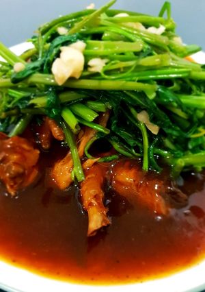 Foto resep Ayam kangkung