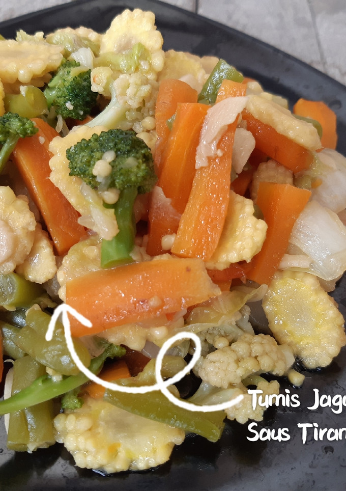 Foto resep Tumis Jagung Muda Saus Tiram