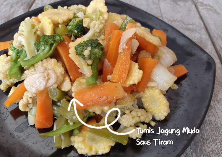 Tumis Jagung Muda Saus Tiram