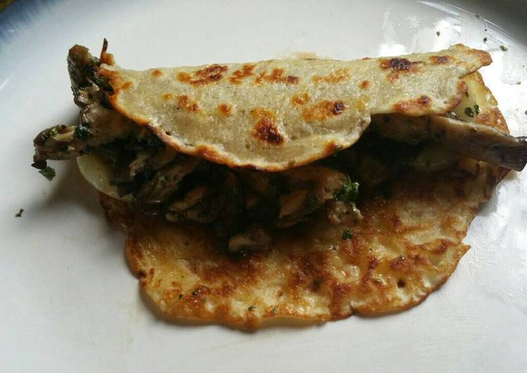 Easiest Way to Prepare Ultimate Savory Mushroom Crepes