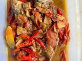 Tumis ikan asin peda