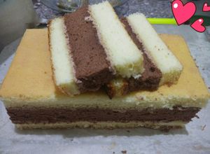 Foto resep Spikuk / spikoek / bolu lapis gluten free,lembut dan ekonomis