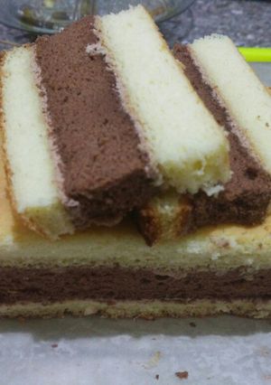 Foto resep Spikuk / spikoek / bolu lapis gluten free,lembut dan ekonomis