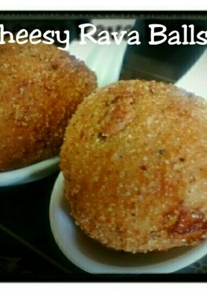 A picture of Cheesy Rava Balls Recipe(No potato/bread).