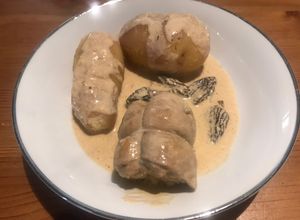 Une photo de Paupiettes de veau à la crème et aux morilles