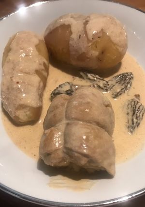 Une photo de Paupiettes de veau à la crème et aux morilles