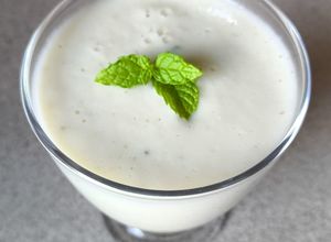 Zdjęcie przepisu Koktajl z melona i bananów.