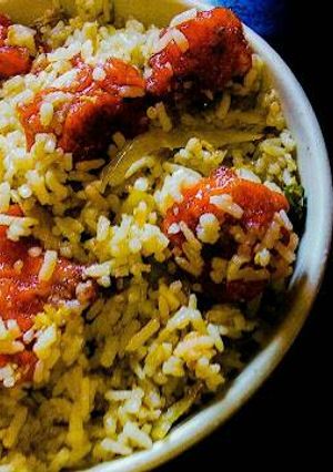 A picture of Gobhi Fried Rice.