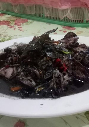 Foto resep Cumi masak hitam ala mama mila