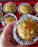 Muffin salati con tonno, zucchine e olive nere 🐟🥒