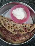 Beetroot Stuffed Paratha