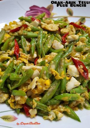 Foto resep Orak-Orik Telur plus Buncis
