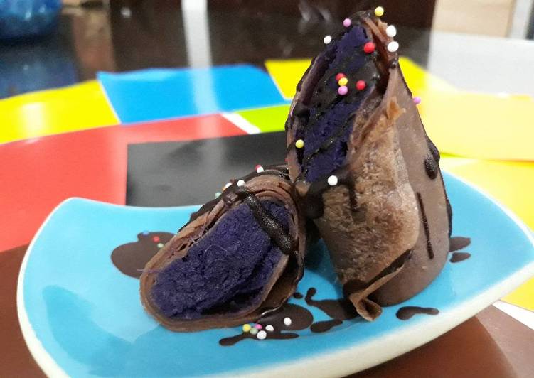Resep Dadar gulung ubi ungu, Lezat Sekali