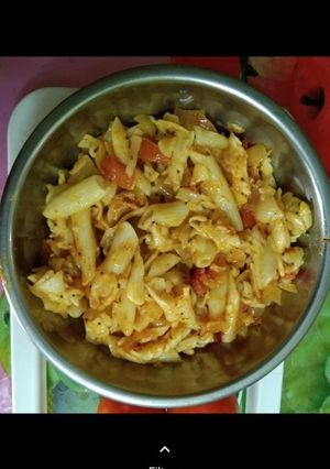 प्याज़ टमाटर का पास्ता (pyaz tamatar ka pasta recipe in Hindi) रेसिपी मुख्य फोटो