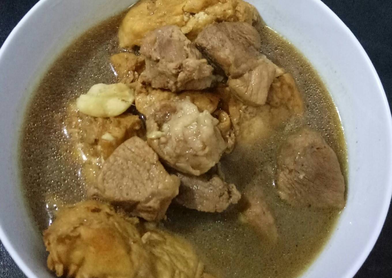 Babi tahu masak Eng luu