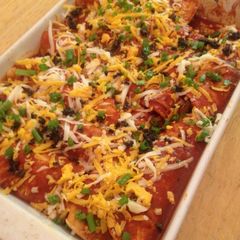 A picture of Enchiladas.