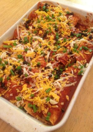 A picture of Enchiladas.
