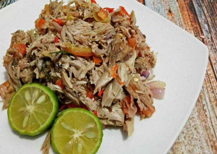Langkah Mudah untuk Membuat Tuna asap sambal matah #rabubaru yang Bikin Ngiler