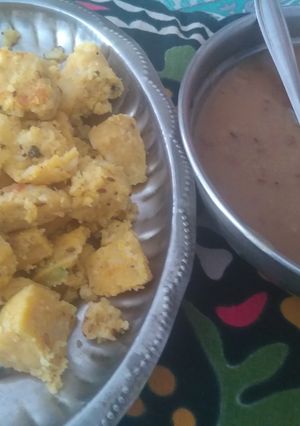 ઢોકળાં અને ગરમાણુ રેસીપી મુખ્ય ફોટો
