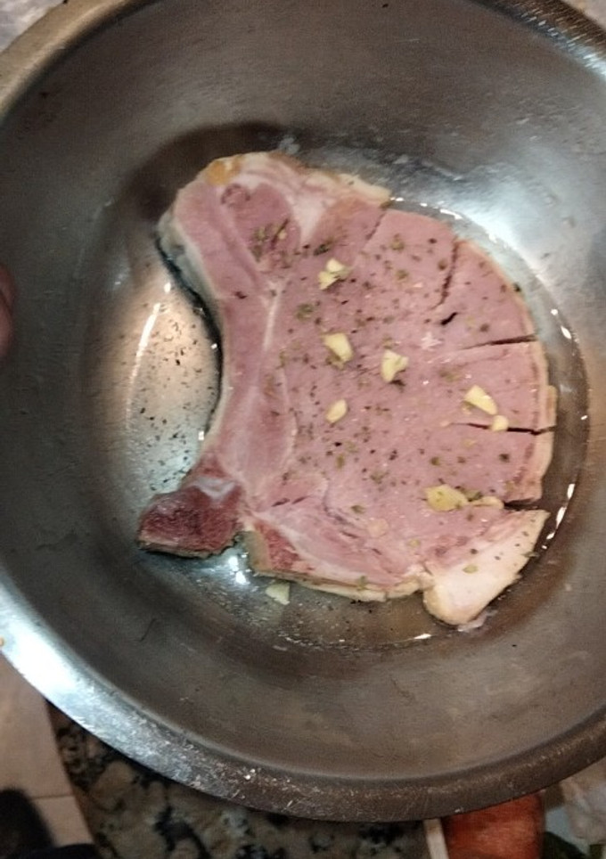 Una foto de Chuleta de Sajonia a la Semi vinagreta