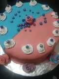 Pastel con fondant