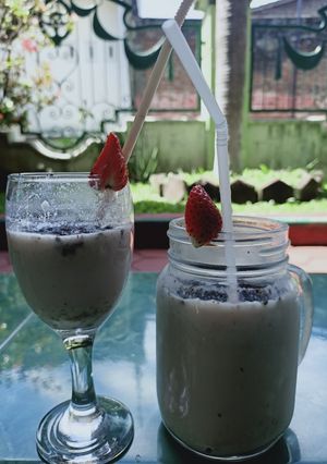 Foto resep Strawberry Smoothies Cream Cheese