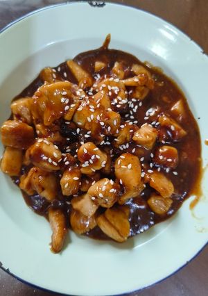 Foto resep Ayam Saos Tiram Almond Butter