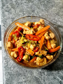 Una foto de Pollo con salsa de ostras