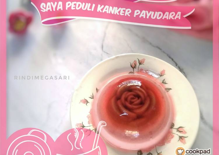 89. Puding Kaca Bayam Merah