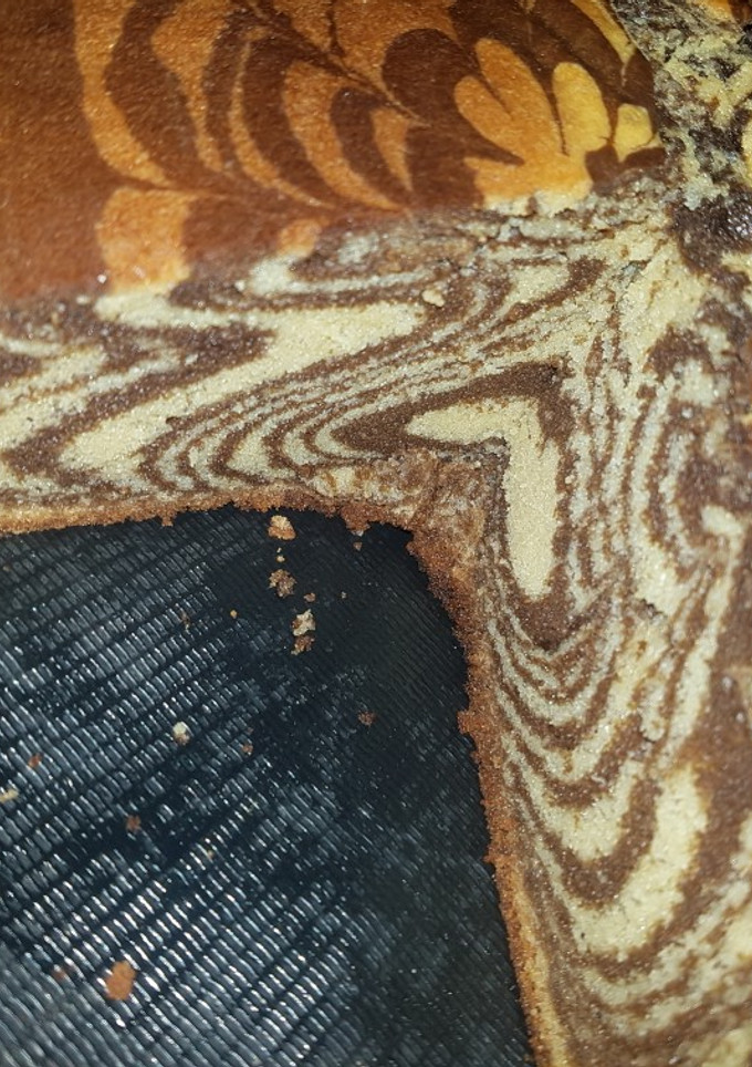 A picture of Zebra cake.