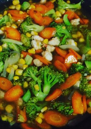 Foto resep Brokoli udang saus tiram