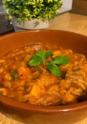 Una foto de Guiso de arroz