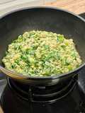 Wok de quinoa con espinacas y verduras