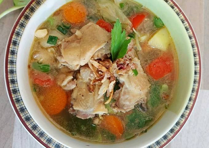 Langkah Mudah untuk Menyiapkan Sup Ayam Kampung Simpel, Enak Banget