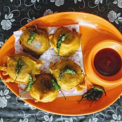 A picture of Inside-Out Vadapav.