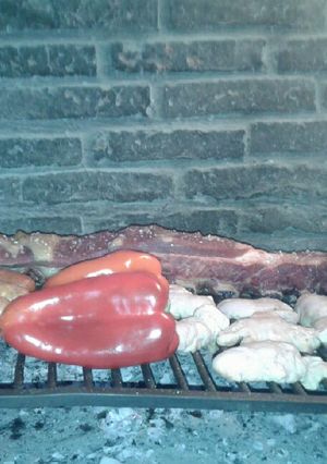 Una foto de Cena navideña