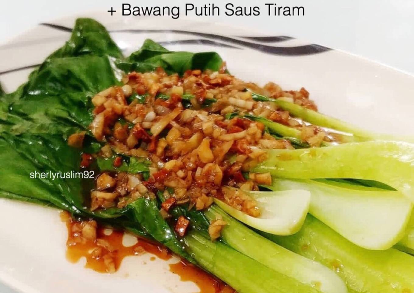 Pakcoy Bawang Putih Saus Tiram