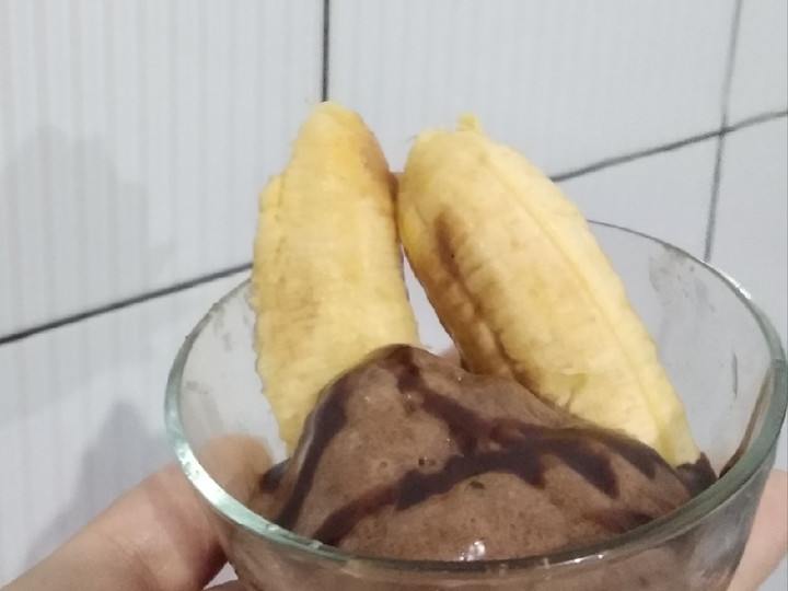 Cara Buat Chocolate banana ice cream (simpel,healthy and diet friendly) Enak Dan Mudah