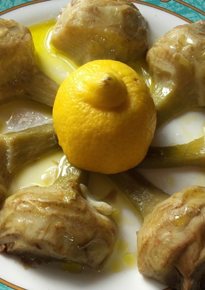 Una foto de Alcachofas en ensalada