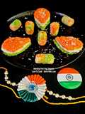 Tricolor Milk Coconut Mithai - Tirangi Doodh Nariyal Mithai